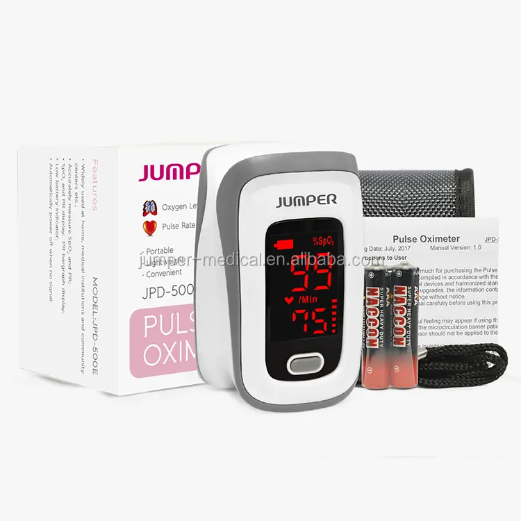 Harga Murah oksimeter denyut ujung jari layar LED disetujui CE JPD-500E