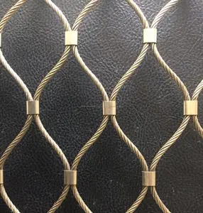 304 alambre de acero inoxidable decorativa de malla/malla de alambre fino de aluminio/metálica cortinas eslabón de la cadena