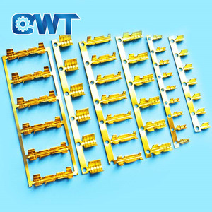 QWT Không Cách Điện Nối Butt Lugs Trần Nữ Điện Ô Tô U Hình Dạng Đôi Uốn Dây Thiết Bị Đầu Cuối - Product Image 1