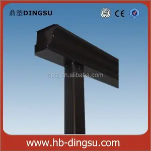 5 “ogee pvc 雨水沟黑色-pvc ogee guttering