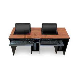 High Quality Modern Computer Table Flip Table Design School Furniture Double Desk