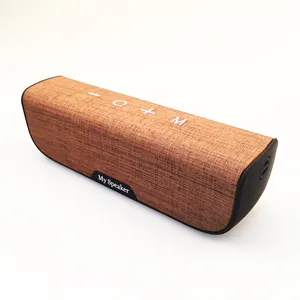 F018 Latest Products Waterproof IPX5 Wireless Portable Stereo Bluetooth Speaker With FM Radio And Fabric Design