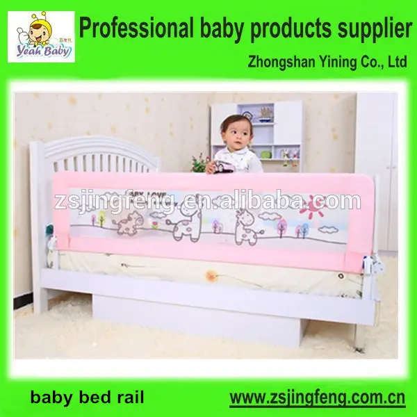120cm 핑크 빛 foldable 아기 침대 열차 아이가 bedrails