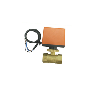Haute efficacité NPT 3 voies haute pression robinet à tournant sphérique motorisé en laiton - Product Image 1