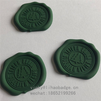Étiquettes autocollantes en plastique 3D pour bricolage, stickers pour scellage de cire, pour emballage de bouteille, vente en gros