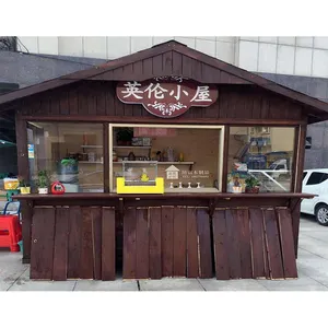prefab coffee kiosk booth design and Sandwich Panel Material villa house