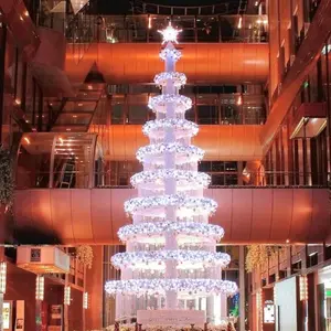 Красивая светодиодная подставка для торта, Рождественская елка для покупок, плазмы
