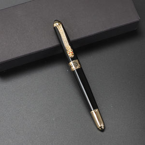 Stylo plume Dragon Fountain avec clip en forme de dragon gravé, stylo à encre décoratif avec pointe en iridium et anneau gravé - Product Image 4