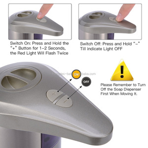 Dispensador de Jabón Doble Automático de Acero Inoxidable SUS 304, Sensor IR Sin Contacto, Impermeable, Níquel Cepillado, para <span class=keywords><strong>Baño</strong></span> - Product Image 3