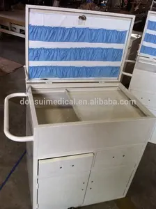 CE Ha Approvato Mobile Spogliatoio In Acciaio Inox Carrello Strumento Carrello Medico Trolley Carrello