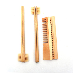 Baru Desain Terbaik Penjual Kayu Bambu Sikat Gigi dan Sisir 100% Biodegradable Ramah Lingkungan Kualitas Tinggi Sikat Gigi - Product Image 2
