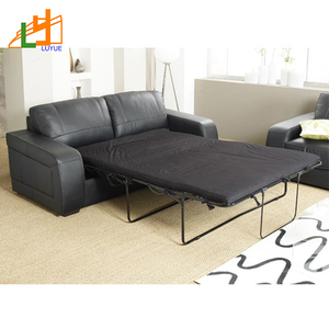 Lujo moderno personalizado 2 plazas sofá cama de cuero genuino precio al por mayor muebles sofá cama plegable - Product Image 5