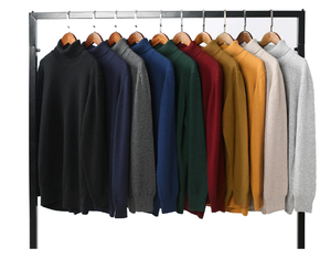 Suéter de punto para <span class=keywords><strong>hombre</strong></span> con <span class=keywords><strong>cuello</strong></span> redondo en invierno, suéter de lana de Cachemira grueso y cálido para <span class=keywords><strong>hombre</strong></span>, suéter de Cachemira - Product Image 1