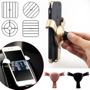 VISONTER Marque J Triangle Forme Pression Mobile Phone Holder Car Air Vent Mount Pour iPhone Samsung Huawei Xiaomi - Product Image 1