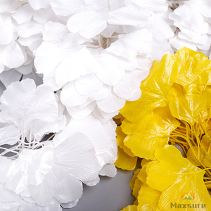 Giá bán buôn <span class=keywords><strong>Ginkgo</strong></span> Biloba trang trí vải nhựa trắng lá nhân tạo - Product Image 5