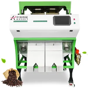 Coffee Beans CCD Color Sorter Machine Coffee Processing Machinery