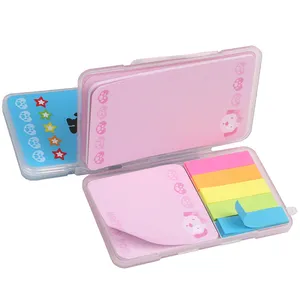 Licheng LKM94 Sticky Note, Promotional Plastic Case Packed Sticky Note Pad