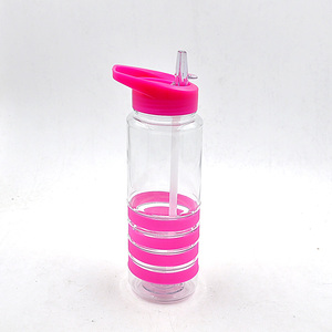 Botella de Agua Deportiva de Plástico Tritan con Pajita y Pulsera de Silicona, Producto Más Vendido en Línea - Product Image 5