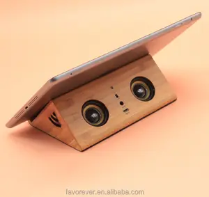 מוצרים חדשים למעלה מכירת סמייל פנים עץ רמקול עם סטנדרטי עבור טלפון נייד אינדוקציה רמקול