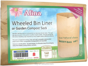 Nhà máy phân hủy có thể gập lại 2 lớp chống rách lớn nhà lớn chất thải vườn giấy kraft và túi lưu trữ lá - Product Image 5