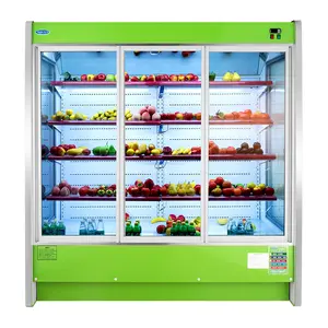 Enfriador de aire para refrigerador de supermercado de temperatura única para almacenar verduras y frutas