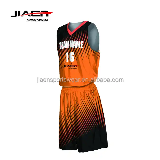 Source custom orange latest sublimated plain black basketball jersey set on  m.