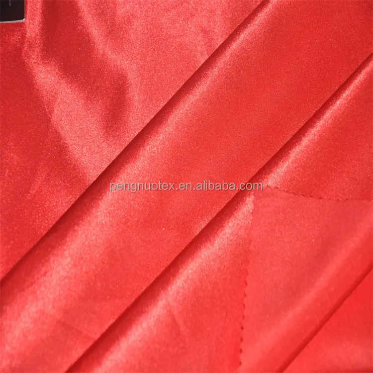 polyester thick satin fabric for wedding chair cover/glitter satin satin fabric at price/satin fabric evening dress patterns