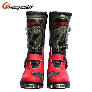Étanche Moto <span class=keywords><strong>Motocross</strong></span> Cruiser <span class=keywords><strong>Vintage</strong></span> Équitation de Moto Racing Bottes - Product Image 1