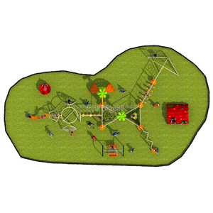 Zhongsheng bambini di vendita caldi attrezzature per parchi giochi all'aperto bambini corda parco giochi telai da arrampicata - Product Image 3