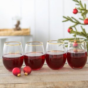 <span class=keywords><strong>Verre</strong></span> <span class=keywords><strong>à</strong></span> <span class=keywords><strong>vin</strong></span> sans pied au design minimaliste et forme incurvée, bord doré, logo personnalisé, capacité 600 ml, écologique, compatible lave-vaisselle - Product Image 6