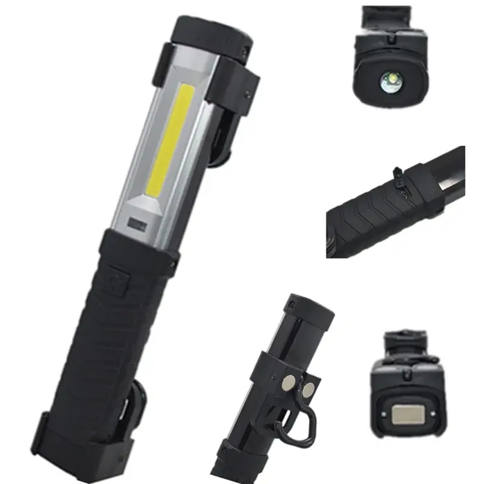 Portable LED Kerja Lampu dengan Menggantung Hook dan Magnet Adaptor Isi Ulang Tongkol Lampu Kerja untuk Toko Perbaikan Mobil Outdoor