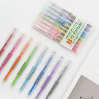 גבוהה באיכות קידום מכירות מחיר אמן מכתבים סיטונאי צבעים אופנתי קשת פלסטיק צבע ג 'ל עט חבילה