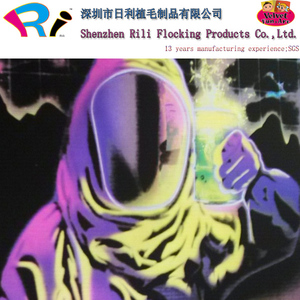 Hot bán fuzzy blacklight poster màu trang - Product Image 5