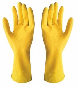 Offre Spéciale couleur Jaune longue doublés Gants En Latex naturel Pour Le <span class=keywords><strong>Ménage</strong></span> - Product Image 1