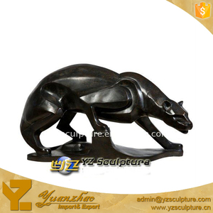 Astratta del Metallo animale cast Bronzo animale scultura a grandezza naturale bronzo <span class=keywords><strong>panther</strong></span> statua - Product Image 2