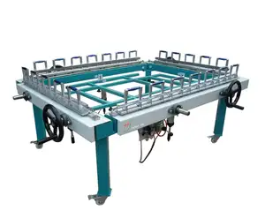 Silk Screen Mesh Stretching Machine manuelle Siebdruck maschine Large Size Pneumatic Mesh Stretching Machine