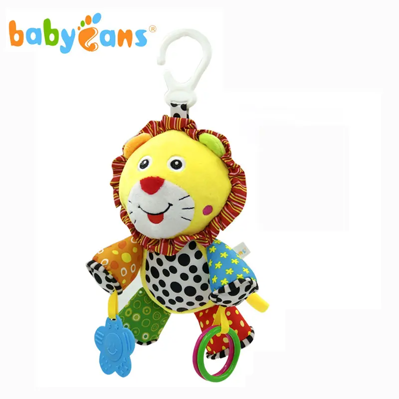 baby musical acticvity toys plush lion crib stroller toys wholesale factory