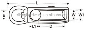 Simple En Alliage de Zinc de Pivot De Roue De Poulie - Product Image 2