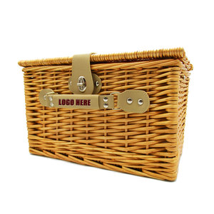 Bán Buôn Cổ Điển <span class=keywords><strong>Wicker</strong></span> Picnic Gift <span class=keywords><strong>Basket</strong></span> Dã Ngoại Hamper - Product Image 3