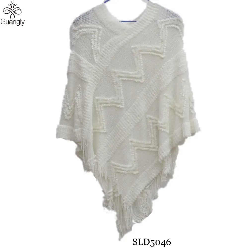 Pabrik Cina Mode Pullover Poncho Cape