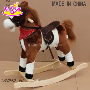Neues lustiges Schaukel pferd aus Holz für Kleinkinder W16D071