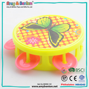 Tamborines educativos de plástico, pequeños, baratos - Product Image 2