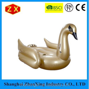 Best Selling Custom Elegant <strong>Giant</strong> PVC <strong>Inflatable</strong> Water Floating Golden <strong>Swan</strong> - Product Image 3