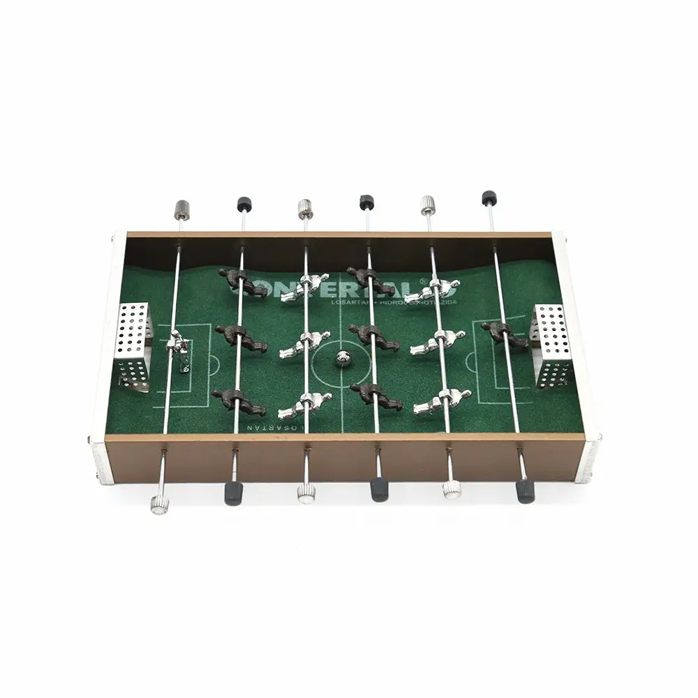 Indoor Tabletop Sportspiele zwei Spieler Mini Aluminium Fußball Tischset