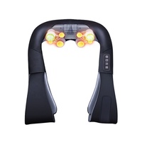 LUYAO Shiatsu Neck & Shoulder Massager Shawl Sabuk Pijat Punggung Elektrik dengan Pemanas