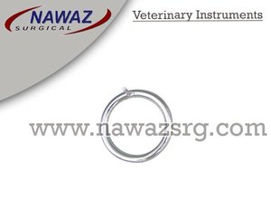 Bull Ring 3 "Top Premium produit personnalisé Instruments vétérinaires bague en argent en acier inoxydable pour taureau - Product Image 2
