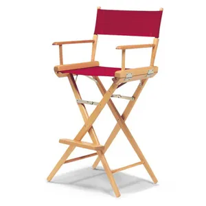 Factory Custom Cheap Folding Wooden Director Chair Made Of Wood Or Bamboo