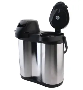 Thermos in Acciaio Inox a Doppia Parete da 1,9L, Isolamento Termico 12-24 Ore, Grande Capacità, Bottiglia Moderna a Pressione d'Aria - Product Image 1