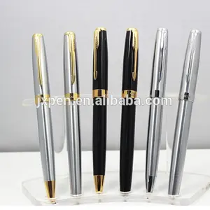 P-3 Fabbricazione di alta qualità elegante penna del regalo di pubblicità personalizzata logo twist nero penna a sfera in metallo