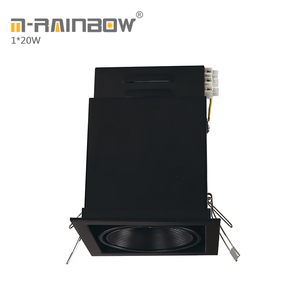 1*20 W led cob grille empotrado abajo luz 20 W 40 W 60 W led grille downlight cuadrado luces de la parrilla led para hotel - Product Image 2